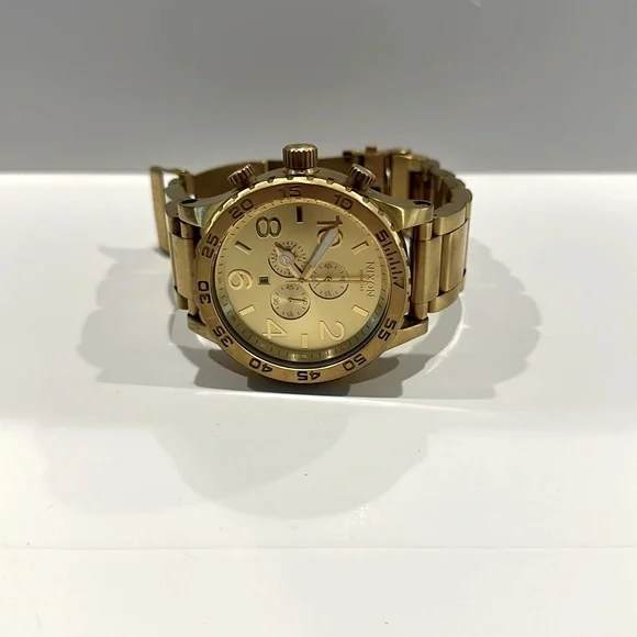 Nixon 51-30 Gold Chronograph Watch